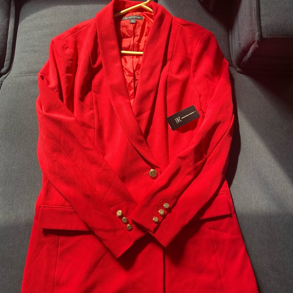 Inc International Concepts Red Blazer